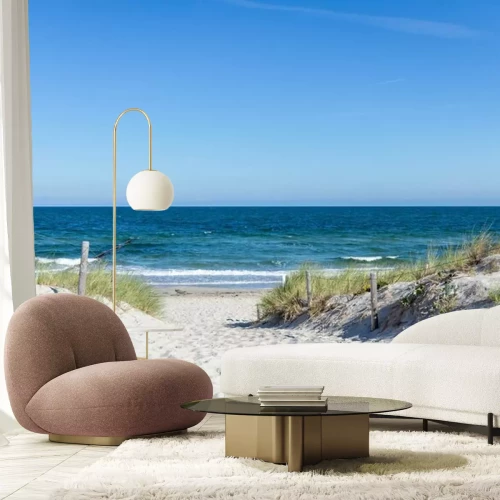 Papier peint  Entrée de la plage à travers les dunes