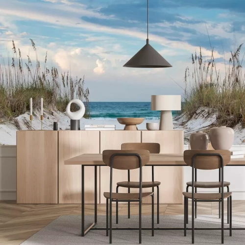 Papier peint  Entrée d'une plage de sable