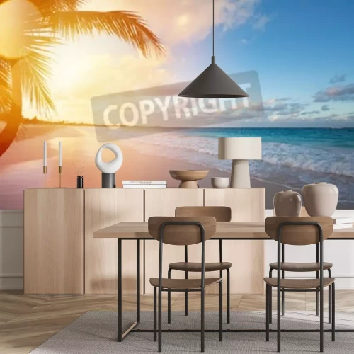 Papier peint  Plage et soleil