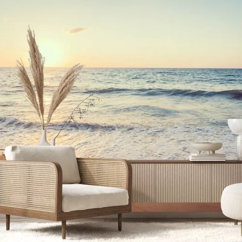 Papier peint  Plage et vagues en 3D