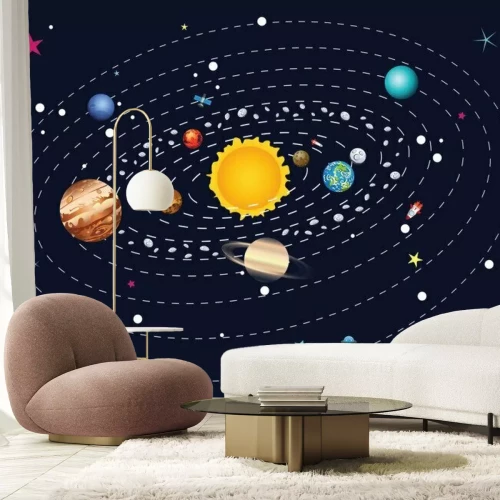 Papier peint  Dessin du système solaire