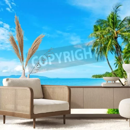 Papier peint  Tropiques sur une île