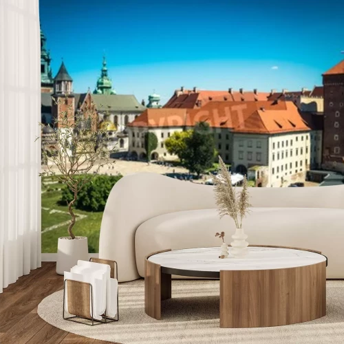 Papier peint  Château de Wawel vue aérienne