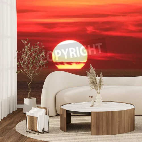 Papier peint  Grand coucher de soleil