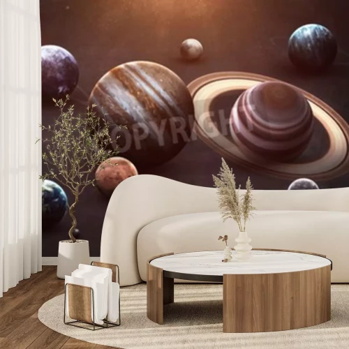 Papier peint  Système de solar