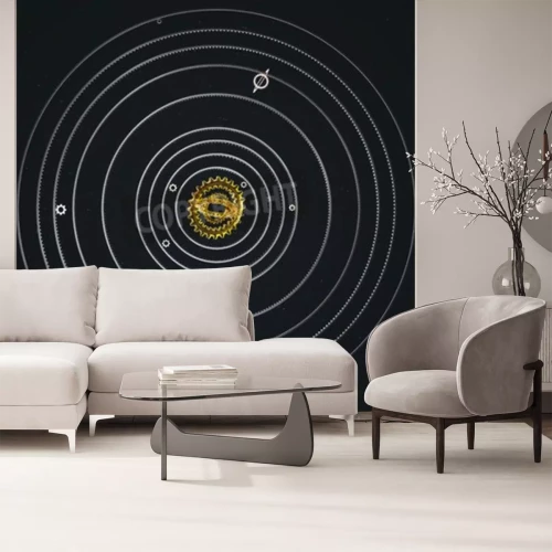 Papier peint  Les orbites du système solaire