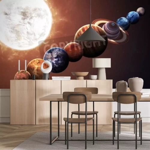 Papier peint  Le Soleil et les planètes en ligne