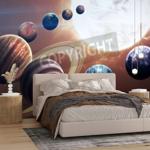 Papier peint  Configuration spatiale du système solaire