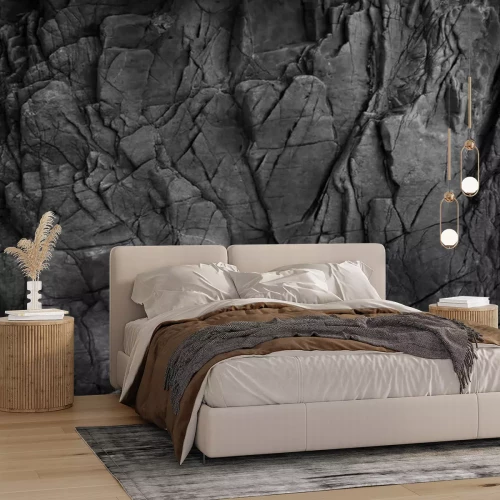 Papier peint  Structure graphite en schiste