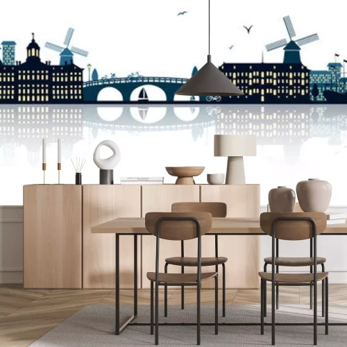 Sticker  Amsterdam skyline