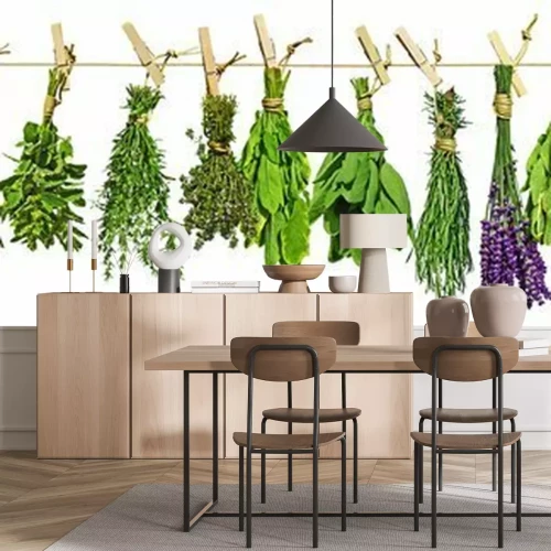 Papier peint  Kräuter, kräuter ...