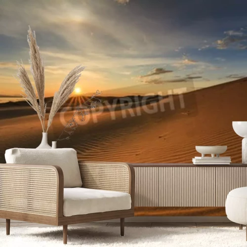 Papier peint  La vue sur le désert de Gobi