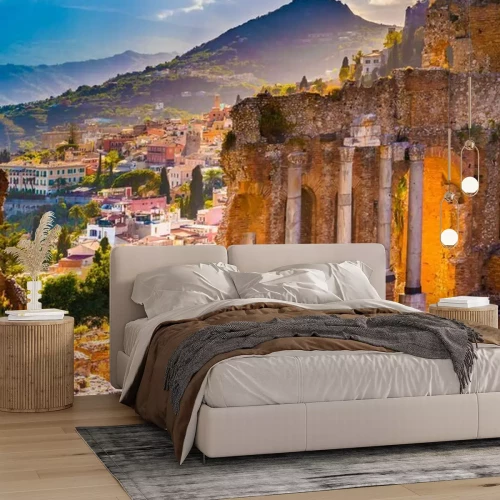 Papier peint  Ruines antiques en Sicile