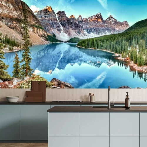 Papier peint  Moraine, Lac, panorama, Banff, national, Parc, Alberta, canada
