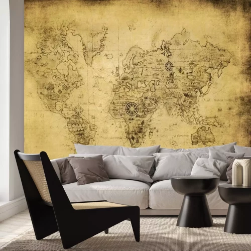 Papier peint  Vielle carte du monde