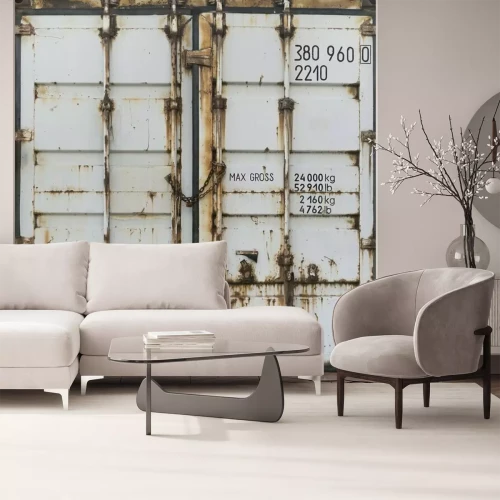 Papier peint  Mur en métal rouillé