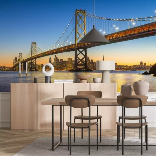 Papier peint  Pont avec San Francisco en arrière-plan