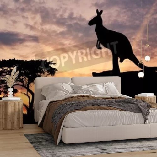 Papier peint  Kangourou australien