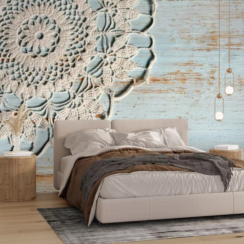 Papier peint  Dessin vieilli shabby chic