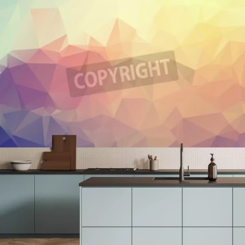 Papier peint  Mosaique colorée en 3D