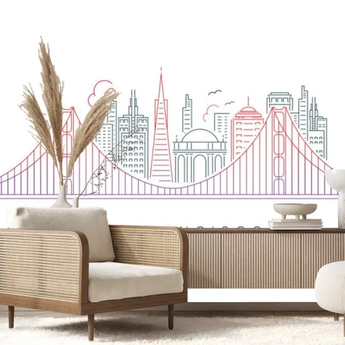 Sticker  SAN FRANCISCO SKYLINE