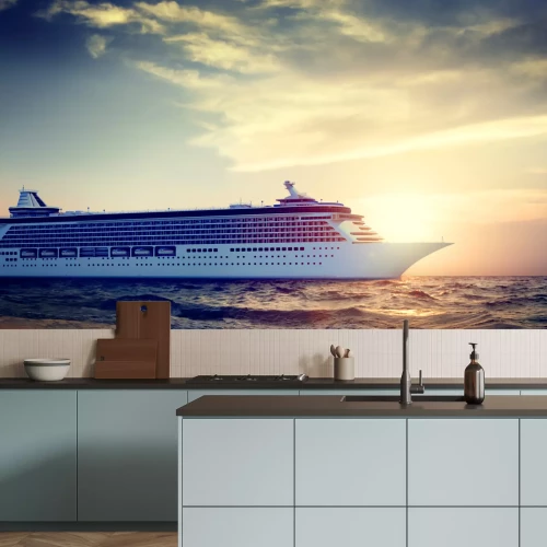 Papier peint  Yacht bateau de croisière Sea Ocean Tropical Scenic Concept