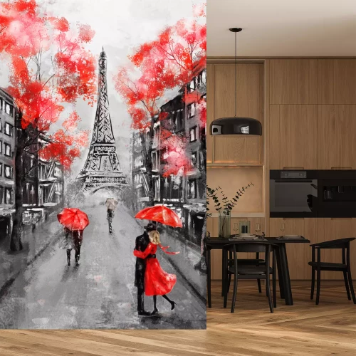 Sticker  Vue d'une rue parisienne