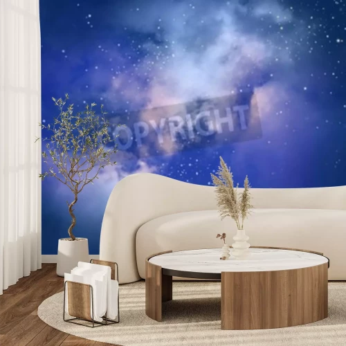 Papier peint  Étoiles et nuages