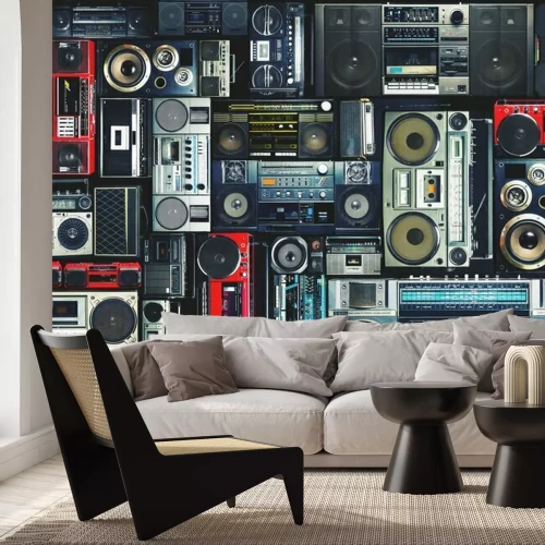 Papier peint  Boom box des années 80