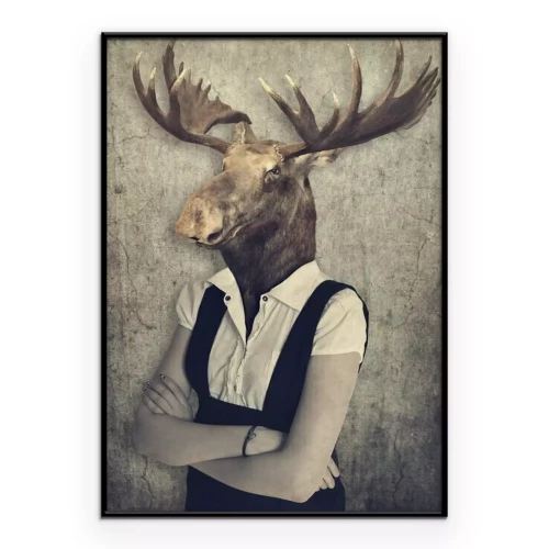 Poster  Un orignal déguisé en humain