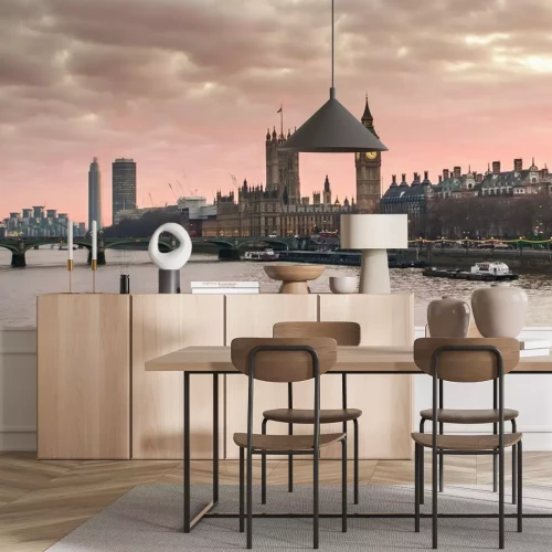 Papier peint  Grand, Ben, Westminster, pont, Coucher soleil, londres, Royaume-Uni