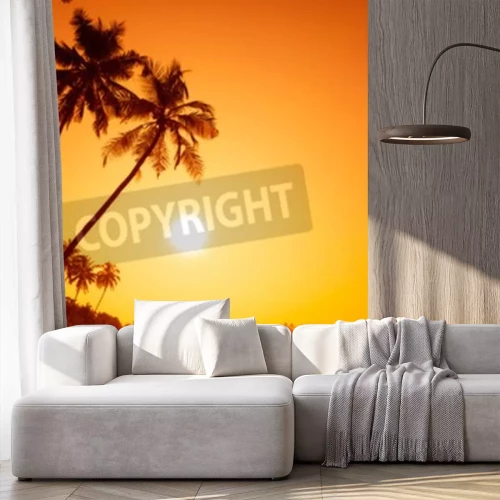 Papier peint  Orange tropicale