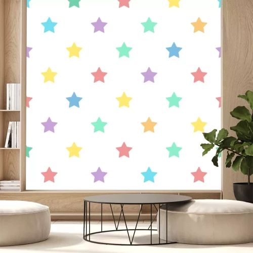 Sticker  Seamless, coloré, étoiles, modèle, fond