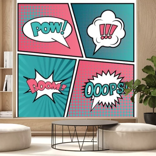 Papier peint  Bulles de bande dessinée