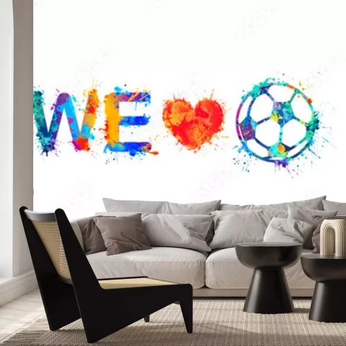 Sticker  Inscription football