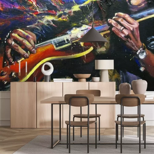 Papier peint  Guitariste et guitariste de rock