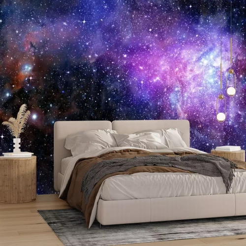 Papier peint  Nuage de gaz violet dans la galaxie