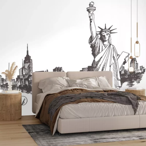 Sticker  Croquis de la statue de la liberté