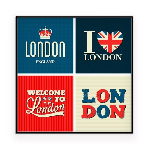 Poster  Représentations infographiques du mot Londres