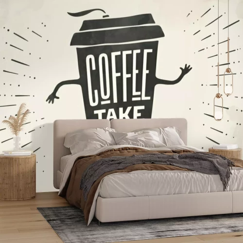 Sticker  Café pour aller graphiques drôles