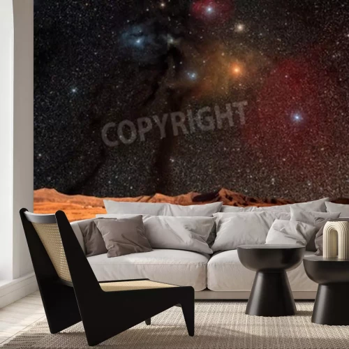 Papier peint  Nuit étoilée dans le désert