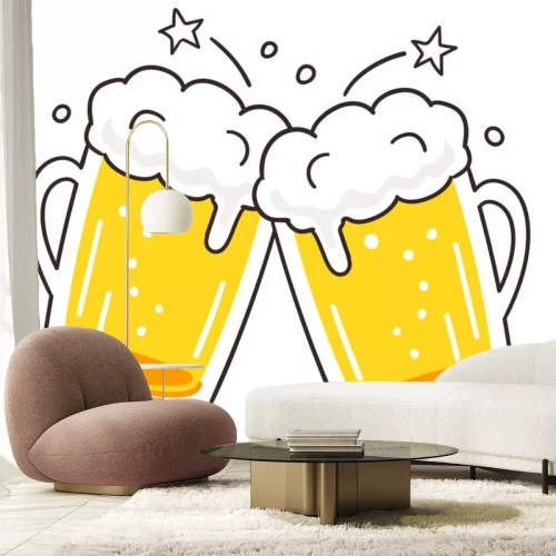 Sticker  乾杯 の イ ラ ス ト