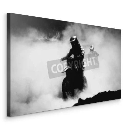 Tableau  Motocyclistes dans la poussière