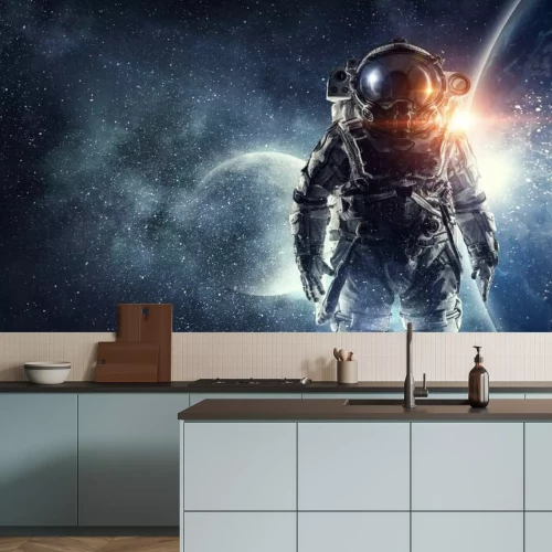 Papier peint  Astronaute dans l’espace étoilé