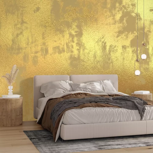 Papier peint  Béton jaune et orange