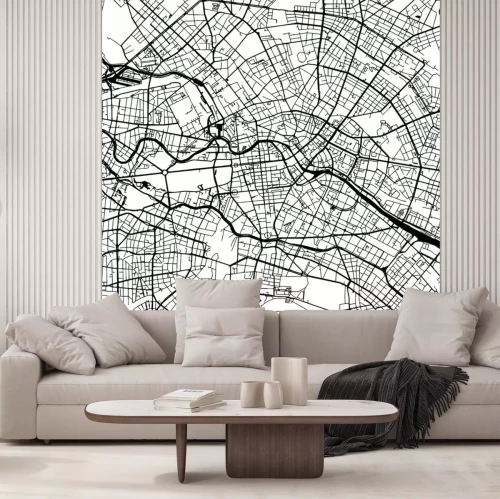 Sticker  Carte vectorielle allemande de Berlin