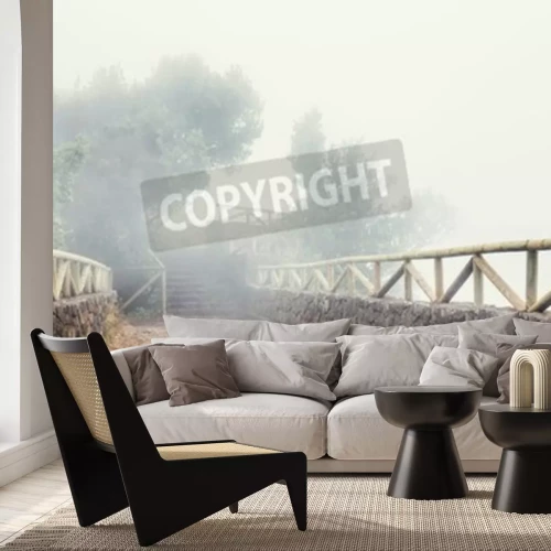 Papier peint  Pont brumeux