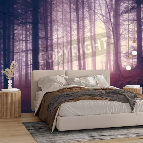 Papier peint  Forêt automne rétro