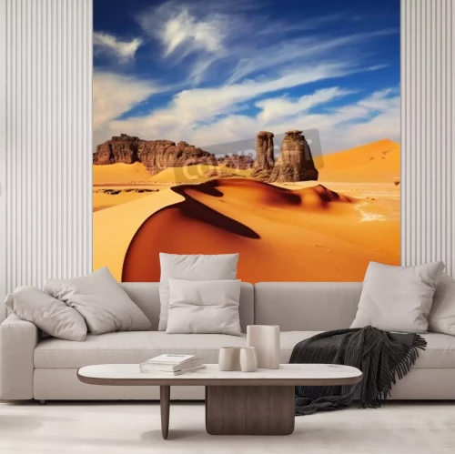 Papier peint  Dunes et rochers du désert