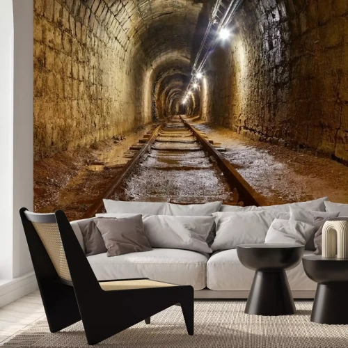 Papier peint  Ancien tunnel dans une mine